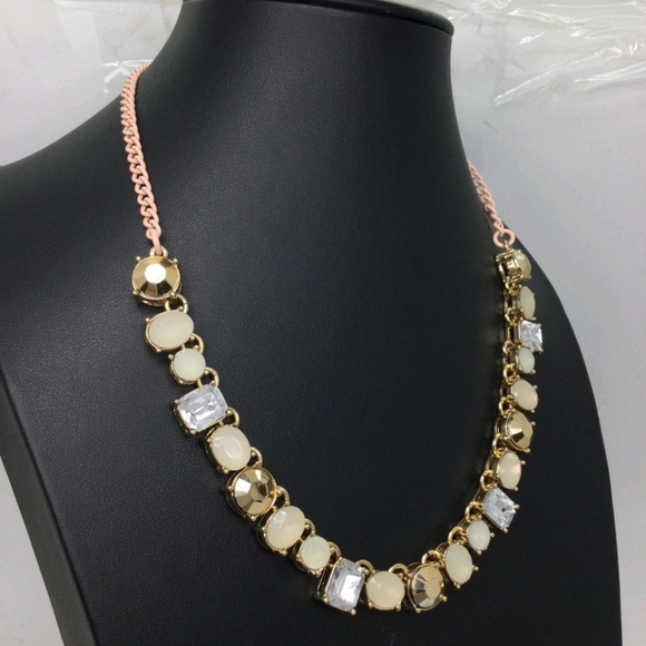 J. Crew Rhinestone Geometric Necklace - Picture 4 of 5